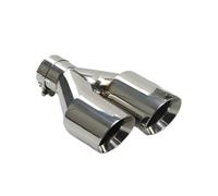 Tuyau D'échappement 1 Pièce Voiture Modifier La Buse À Double Sortie Décoration Tuyaux D'échappement En Acier Inoxydable Embout D'échappement De Silencieux(Left in63-out89mm)