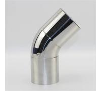 Tuyau d'échappement 1 Pièces Silencieux Tuyau D'échappement Automobile Se Transforme Coude Acier Inoxydable D'angle À 45 Degrés Pour Réduire Le Diamètre Embouts d'échappement(63mm)