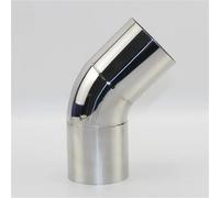 Tuyau d'échappement 1 Pièces Voiture Tuyau D'échappement Silencieux Se Transforme Coude Acier Inoxydable D'angle À 45 Degrés Pour Réduire Diamètre Embouts d'échappement(63m)