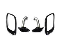 Tuyau D'échappement 2 Pcs/lot Embouts Silencieux D'échappement De Voiture Pour BMW X6 E71 2008-2014 Up V8 Design Look Embout Buse Tuyau En Acier Inoxydable Voiture Silencieux(Black Set B)