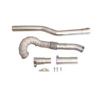 Tuyau D'échappement 3,5" Pour VW Pour Golf GTI MK7 R 2.0L EA888 TSI Conduite À Gauche Et À Droite Avec Protection(Catless with shield)