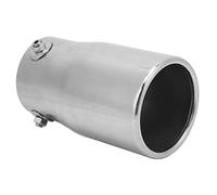 Tuyau D'échappement, 76x89mm Tuyau D'échappement Automobile Embout de Silencieux D'échappement en Acier Inoxydable Universel pour Voiture