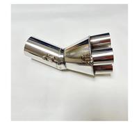 Tuyau d'échappement Adaptateur de pot d'échappement en acier inoxydable pour BMW K75, K100, K100RS et K1100 - Accessoires moto Collector 4 en 1 Embout silencieux(35 degrees)