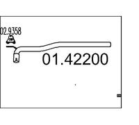 Tuyau d'échappement MTS 01.42200