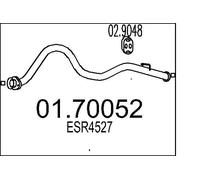 MTS 01.70052 Tuyau d'échappement