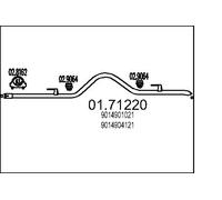MTS 01.71220 Tuyau d'échappement