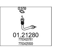 MTS 01.21280 Tuyau d'échappement