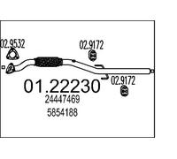 MTS 01.22230 Tuyau d'échappement