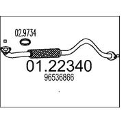 MTS 01.22340 Tuyau d'échappement