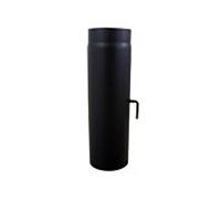 Tuyau d'échappement Bertrams 05RL500-200DK 500 mm, Ø 200 x 2 mm, avec papillon des gaz, noir