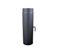 Tuyau d'échappement Bertrams 07RL500-160DK 500 mm, Ø 160 x 2 mm, avec papillon des gaz, gris moulé