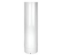 Tuyau d'échappement Bertrams ALU-Pu 04RL500-90 500 mm, Ø 90 mm, blanc -revêtu par poudre