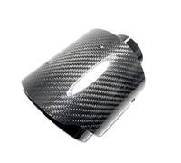 Tuyau D'échappement Brillant Pour Voiture Universel En Acier Inoxydable Sortie Carbone Buses 130MM Pointe Silencieux D'Échappement(67MM IN 130MM OUT)