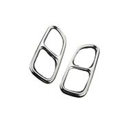 Tuyau d'échappement Cadre de décoration cou pour arrière voiture, autocollants pour Mercedes pour Benz CLA C117 2013 - 2016, couvercle garniture tuyau