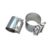 tuyau d'échappement Collier Serrage Universel Pour Bande D'échappement, 2 Pièces, 2 ", 2.5", 3 ", 4", Joint Bout À Bout, Manchon D'échappement, Coupleur Embout d'échappement(3inch)
