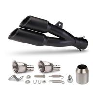 Tuyau D'échappement Compatible Avec G310GS Les Accessoires De Moto Universels Silencieux D'échappement De Moto 51MM Modifier Le Tube De Silencieux Arrière À Double Sortie