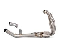 Tuyau D'échappement Compatible avec pour Ninja pour ZX4R pour ZX4RR SR 2023 Système Complet D'échappement De Moto pour Tuyau De Liaison Avant pour Escape pour Connect Slip on