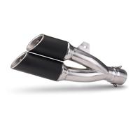 Tuyau D'échappement Compatible Avec Yamaha Pour R25 Silencieux D'échappement Universel À Double Sortie De 51 Mm, Accessoires De Moto, Pièce De Modification