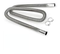 Tuyau d'échappement de 25 mm en acier inoxydable pour générateur d'électricité, tuyau d'échappement, silencieux, tuyau d'échappement pour chauffage diesel 60~200 cm (120 cm / 47,2 pouces)