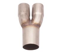 Tuyau D'échappement De Moto Collecteurs Silencieux Et De pour Fusion Tuyaux D'échappement Moto, Double Diamètre Intérieur 2" vers Simple Extérieur 2,5", Accessoires Remplacement