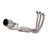 Tuyau D'échappement De Moto Système D'échappement Complet pour Motos pour 675SR, 675R, 675NK Et 675SRR : Silencieux Modifié pour Escape, Tube De Liaison Avant Et Accessoires.