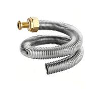 Tuyau d'échappement de vapeur en acier inoxydable 304 de 32mm avec raccord laiton - Tube d'extension flexible pour four vapeur et cuiseur à riz(32mm-6 meters)