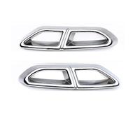Tuyau d'échappement de voiture Pour VW pour Passat B8 Rline 2015-2019 échappement quatre trous extérieur pour silencieux de tuyau cadre couvercle pare-chocs pour arrière décor(1)