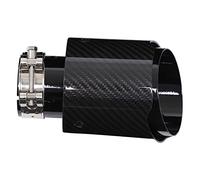 Tuyau D'échappement de Voiture, Sortie de Queue 101mm pour Pièces de Rechange Pièces Modifiées de Voiture (Noir), système d'échappement,carbon+endrohre+100mm,Tuyaux d'échappement et connecteurs