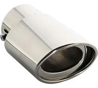 tuyau d'échappement de voiture Tuyau d'échappement décoration de tuyau gorge queue voiture pour Volvo C30 S80L C70 V50 S40 XC90 XC XC70 pour ReCharge pour Heico(Argent)