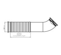 DINEX 21556 Tuyau d'échappement