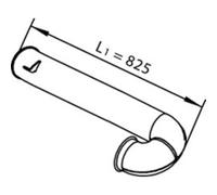 Tuyau d'échappement DINEX 21632