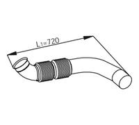 Tuyau d'échappement DINEX 54245