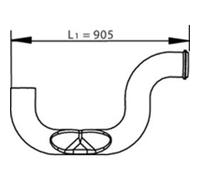 Tuyau d'échappement DINEX 81719