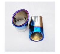 Tuyau D'Échappement Double Automobile Embout D'échappement En Acier Inoxydable Pour Q7 4L (2006 2007 2008 2009 2010 2011 2013)(Bleu)