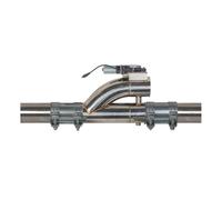 Tuyau D'Échappement Double Automobile Valve D'échappement Électrique À Double Soupape SS304 2" 2,25" 0,5" 3" Avec Bouton Commutation 2 Connecteurs Serrage(2.5inch)