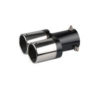 Tuyau D'échappement Double En Acier Inoxydable Pour Voiture - Grille Bleue - Un Sur Deux(Silver straight)