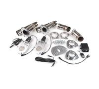 tuyau d'échappement Double Valve Contrôle D'échappement Électrique, 2.5 Pouces, 63mm, Avec Télécommande, Kit Découpe, Tuyau En Y Embout d'échappement
