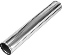 Tuyau D'Échappement Droit Avec Perle Roulée Pour Tuyauterie De Tube D'Échappement De Voiture Personnalisée Diy 121Mm Diamètre Extérieur 762Mm Longueur Acier Inoxydable Ton Argent