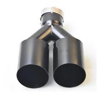 Tuyau D'échappement Embout De Silencieux D'échappement Arrière Double Électrophorèse Noir Pour Jaguar F-Pace 2015 2016 2017 2018 2019 2020 Tubulure D'échappement(76MM IN-102MM OUT)