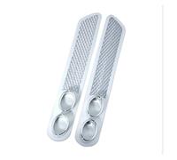 Tuyau d'échappement Embout de silencieux d'échappement pour tuyau, accessoires automobiles, double échappement factice en caoutchouc ABS, autocollants, style voiture(2)