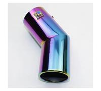 Tuyau D'échappement Embout De Silencieux D'échappement Rond Universel Pour Voiture, Accessoire De Remplacement Pour Automobile, En Acier Inoxydable Chromé Voiture Silencieux(L-03)