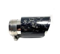 Tuyau D'éChappement Embout De Silencieux D'échappement Universel En Carbone Forgé Pour Voiture 1 Pièce Droit En Acier Inoxydable Silencieux D'éChappement(ID 73mm-OD 101mm)