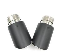 Tuyau D'échappement Embout De Silencieux D'échappement Universel En Carbone Mat, 1 Pièce, Pour Voiture, Sablage, Garniture En Acier Inoxydable(ID 83mm-OD 114mm)