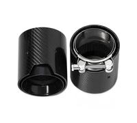 Tuyau d'Échappement Embout De Sortie D'échappement en Fibre De Carbone pour BMW Série F4 G22 G23 G26 420i 425i 430i Silencieux De Remplacement Tuyau d'échappement Voiture(Carbon D)