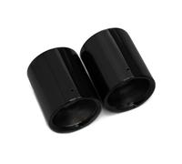 Tuyau D'échappement Embout D'échappement 2 Pièce/lot Pour 2022-2024 Pour Mazda Pour Enclave CX5 CX30 CX4 Couvercle Revêtement D'habillage Silencieux Acier Inoxydable Voiture Silencieux(Argent)