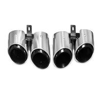 Tuyau d'Échappement Embout D'échappement De Voiture Mise À Niveau Du Silencieux D'échappement Sport Quad Pour Paramera Pour 971 2017-2024(Triple Layer Silver)