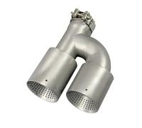 Tuyau D'échappement Embout D'échappement Double En Acier Inoxydable Mat Embout De Silencieux De Type H Pour Golf Pour R MK7 Pour GTI 1 Pièce(Left in51-out89)