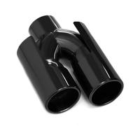 Tuyau D'échappement Embout D'échappement Double Universel En Acier Inoxydable 1 Pièce Pour BMW 535i Pour X1 Pour X3 320i E90 E92 Tubulure D'échappement(Noir)