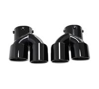Tuyau d'Échappement Embout D'échappement En Fibre Carbone Pour BMW Pour G20 G21 Pour M340i 2019 2020 2021 2022 Buse De Système D'échappement Double Série 3(Noir)