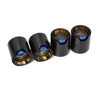 Tuyau D'échappement Embout D'échappement En Fibre De Carbone Et Acier Inoxydable Pour BMW Pour M2 Pour M3 Pour M4 F80 F82 F83 F87 Tubulure D'échappement(Bleu)